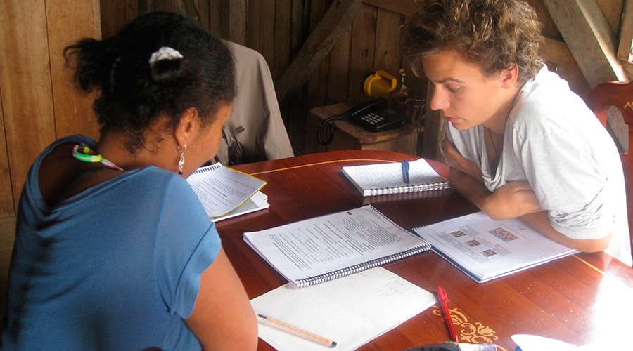 Spanish courses in the Shuar Community