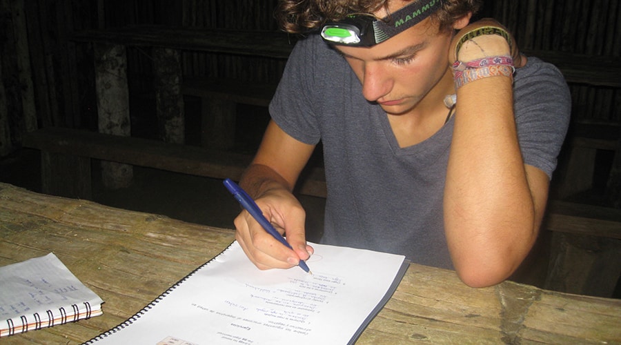 Spanish courses in the Shuar Community