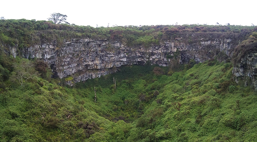 Extinct volcano of Santa Cruz